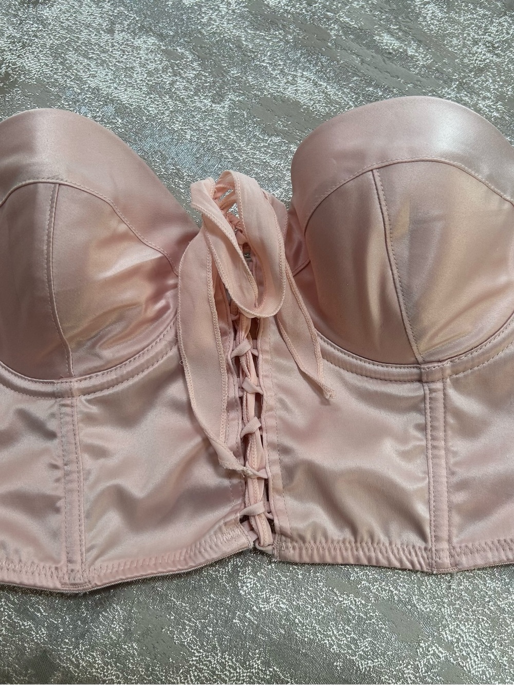 Strapless Satin Bustier